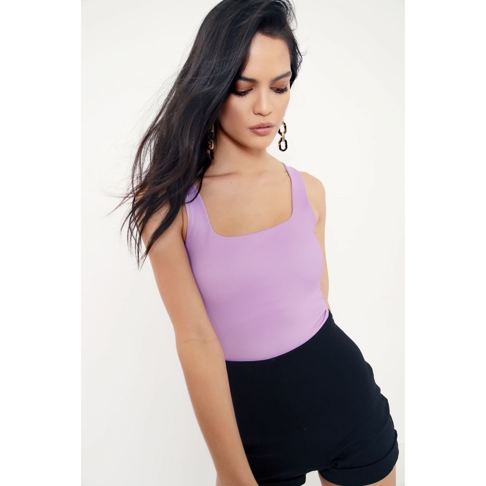 NWT Black Milk Matte Lilac Tank Top in size XS